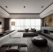 现代中式家装客厅灰色沙发装饰设计图片