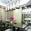 现代中式家装餐厅灯具创意设计图片