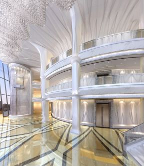 2023音乐厅大厅电梯间设计效果图