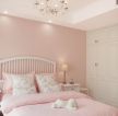 温馨卧室女儿房粉色墙面家装图片