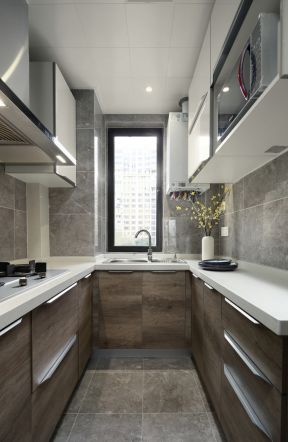 2020现代简约风格厨房设计图 2020家装整体厨房橱柜效果图