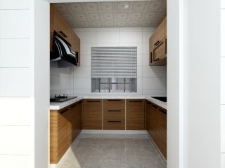 现代简约二居室厨房设备装修效果图片