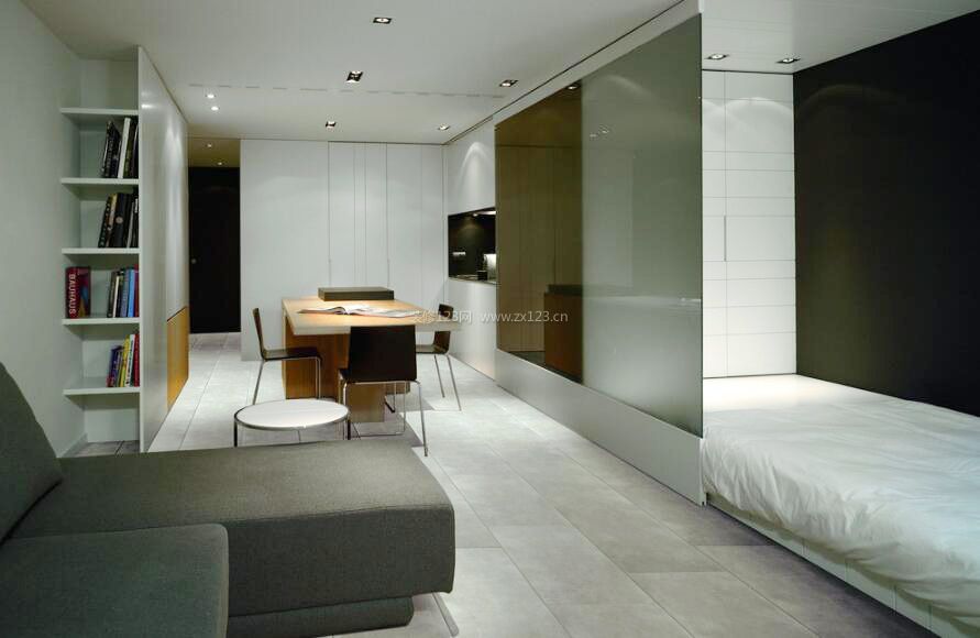 现代风格小户型单身公寓家装室内图