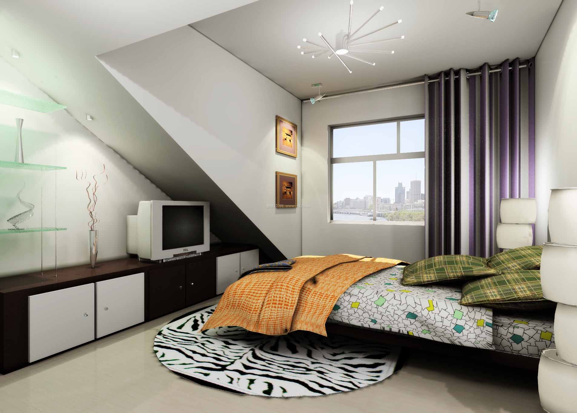 2023现代简约十平米卧室装修效果图片