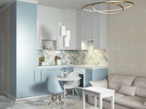  厨房颜色效果图 厨房颜色 2020开放式厨房颜色效果图