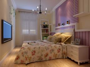 2023简单田园风格十平米卧室装修效果图片