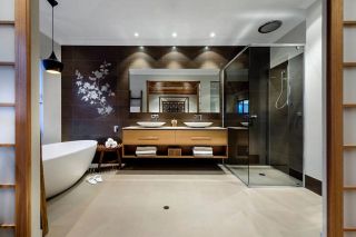 新中式小别墅室内卫生间设计装潢图片