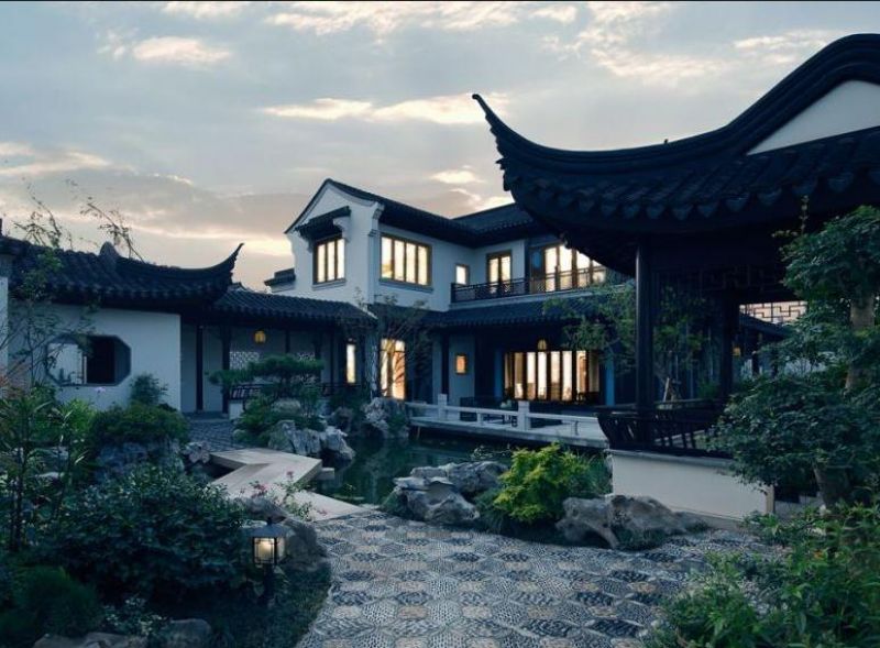 绿城桃源小镇实景图