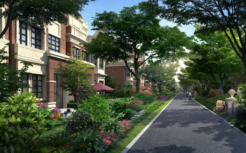 宜兴农房·英伦尊邸农房英伦尊邸鸟瞰图图片大全-我的小区-宜兴装信通