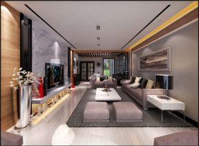 2020现代客厅家装 2020现代客厅电视背景装修效果图 2020现代客厅沙发装饰图
