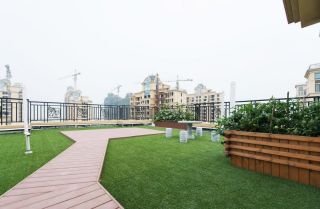 2023新房屋顶露台绿化草坪设计实景图