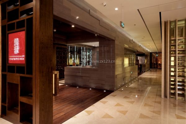 2023中式饭店走廊装修效果图片