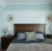 130平米卧室床实木装潢装修案例图