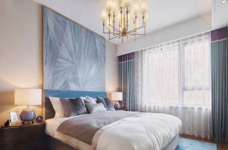130平米卧室窗帘装修案例效果图片欣赏