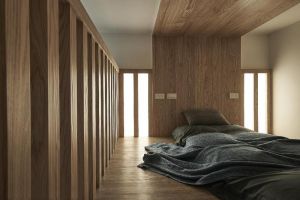日式风格卧室布置 简约木质异域美