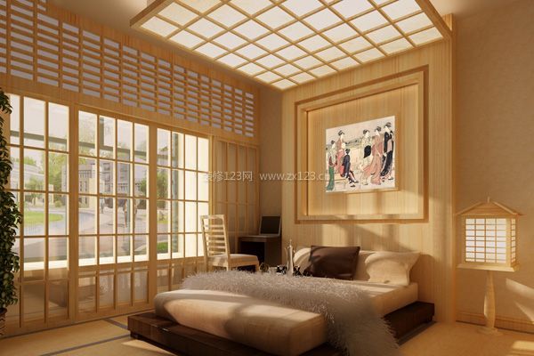 日式卧室吊顶设计图片