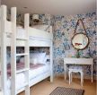 简欧风格样板间儿童房高低床图片