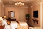 欧式古典风格卧室壁纸装饰设计效果图