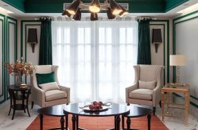 美式风格样板房客厅创意茶几图片大全