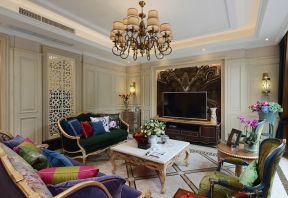 奢华欧式古典风格客厅装修案例