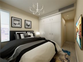 绿地城现代79平二居室卧室装修设计案例