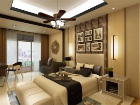 滨江景城现代102平三居室卧室装修设计案例