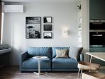 2023现代公寓客厅双人沙发装修效果图片