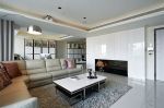 四居平层现代风格客厅沙发效果图