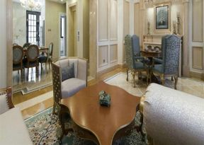 155平四居室新古典风格餐厅桌椅装修效果