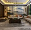 融创凡尔赛250平新中式装修风格跃层客厅装修案例