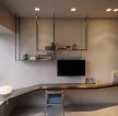 150平米家庭书房创意书桌书架设计2023