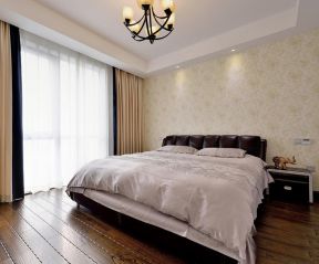 卧室木地板装修效果图 2020简美式卧室设计图