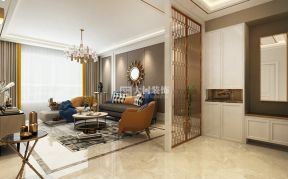 钻石湾90㎡两居室轻奢风格客厅装修效果图