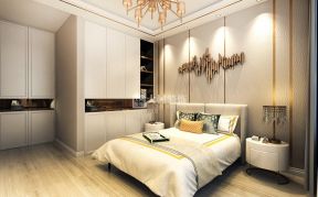 钻石湾90㎡两居室轻奢风格卧室装修效果图