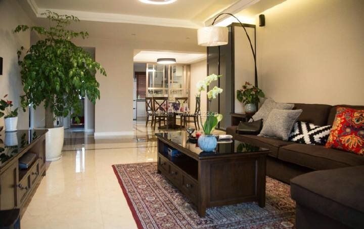 中海碧林湾120㎡三居室美式风格装修客厅效果图