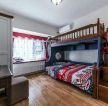 100平米样板间美式儿童房间高低床图片