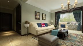  美的城美式风格客厅沙发装修效果图