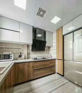 中海碧林湾118㎡三居室现代简约风格厨房装修效果图