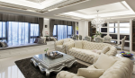 120平欧式风格客厅沙发设计效果