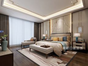 兰江山第花园700平米新中式风格别墅卧室装修效果图