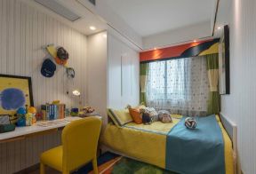 后现代家居儿童房卧室书房一体设计图片