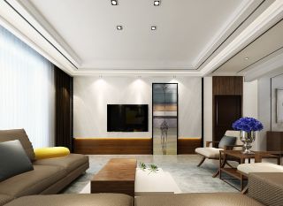 2023后现代风格家居客厅室内装潢图片