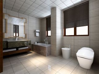 后现代家居卫生间瓷砖装修设计效果图片