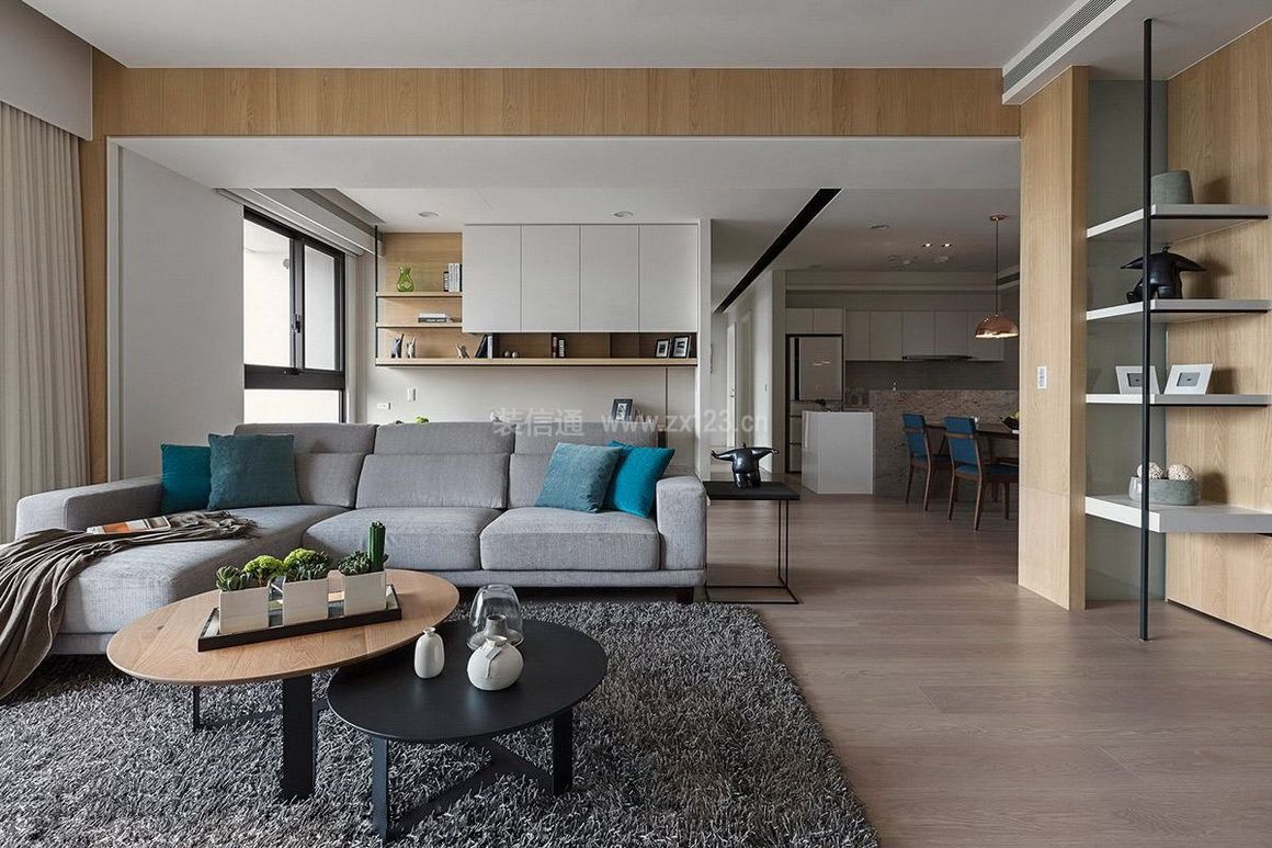  现代简约客厅沙发装修效果图 现代简约客厅装修图