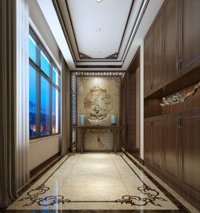2023新中式家装走廊过道玄关设计图片