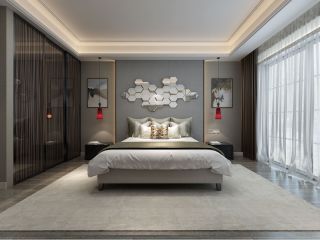 2023现代风格卧室床头背景墙设计图片