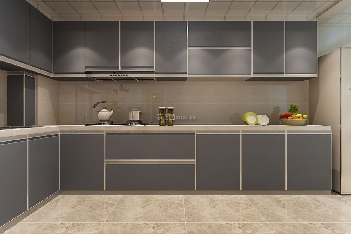 现代风格厨房橱柜装修效果图