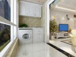140平三居欧式风格生活阳台洗衣房设计