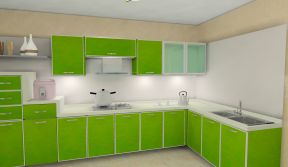 厨房灯具图片 2020家庭厨房白色墙砖效果图