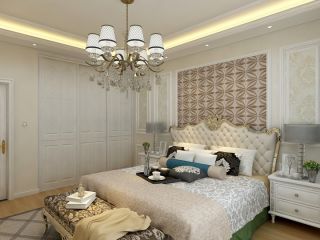 117平两居欧式风格卧室床头背景墙